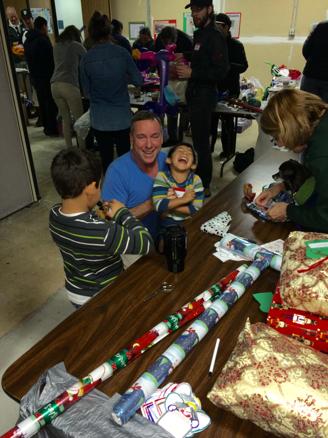 A child with a new gift
