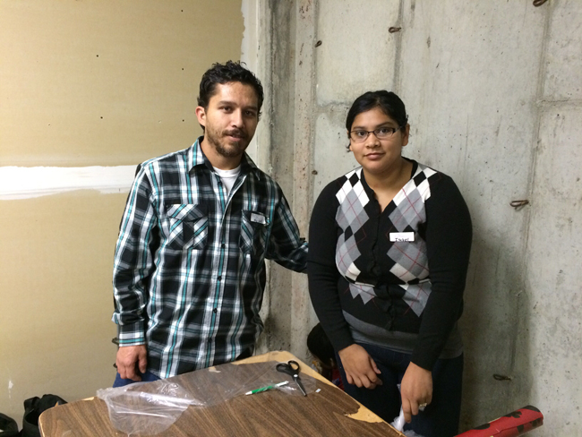 Volunteers and families
